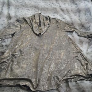 Gold cowl neck tunic